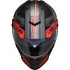 LS2 MX436 PIONEER EVO ADVENTURER helma matná-černá/červená vel.XS